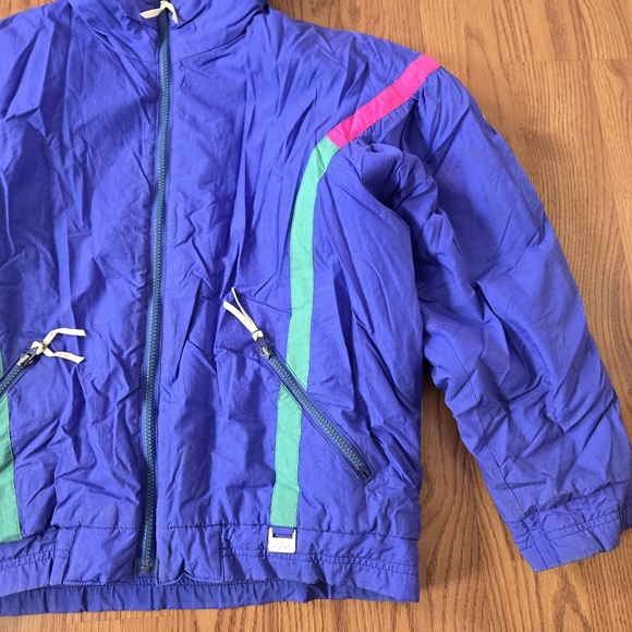 VINTAGE Attivo Bright Ski Jacket Snowboard Outdoor Puffy Bomber Coat Colorful 12 - Picture 10 of 12